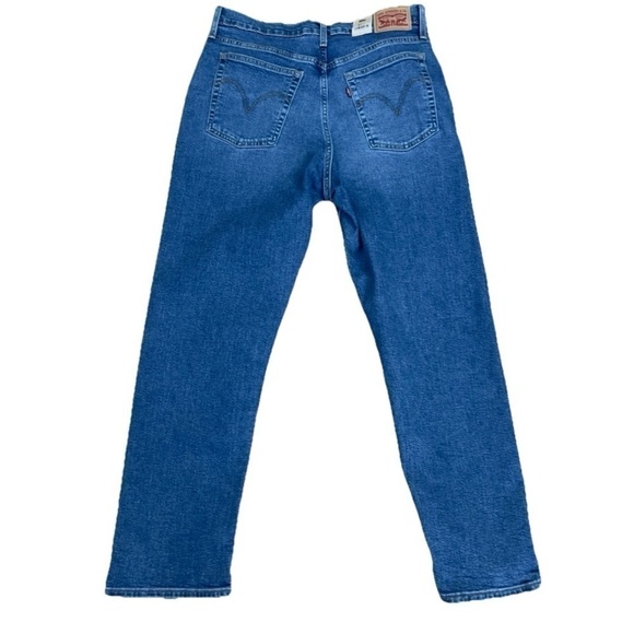 NWT Levi’s Straight Jeans Wedgie Button Fly Size 14 Short Petite 32” Waist New - Picture 10 of 12